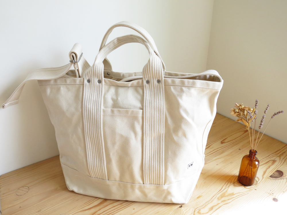 ENDS and MEANS 2way Tote Bag / Natural エンズアンドミーンズ 2ウェイ トートバッグ / ナチュラル