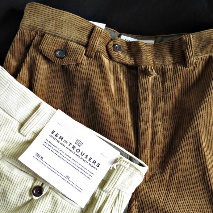 ENDS and MEANS Grandpa Cord Trousers / STANDARD LINE エンズアンドミーンズ グランパ コード トラウザー / スタンダードライン