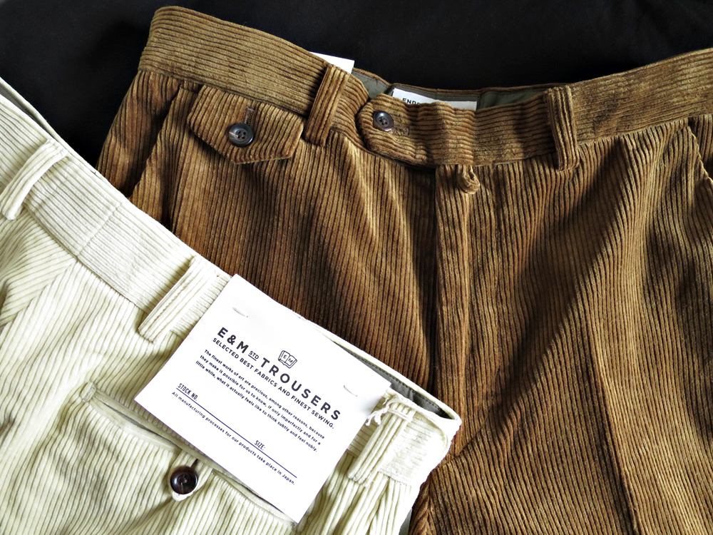 ENDS and MEANS Grandpa Cord Trousers / STANDARD LINE エンズアンドミーンズ グランパ コード トラウザー / スタンダードライン