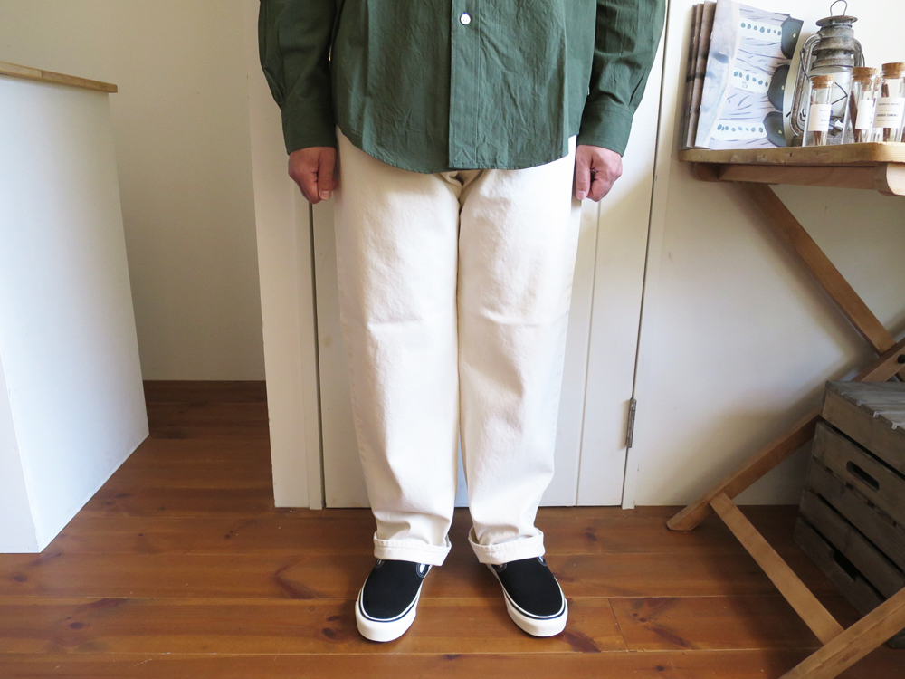 ENDS and MEANS  5 Pockets Denim / Natural  エンズアンドミーンズ 5 ポケット デニム / ホワイトデニム