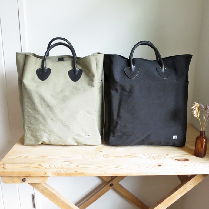 ENDS and MEANS Handle Bag / Nylon & Leather エンズアンドミーンズ ハンドルバッグ / トートバッグ