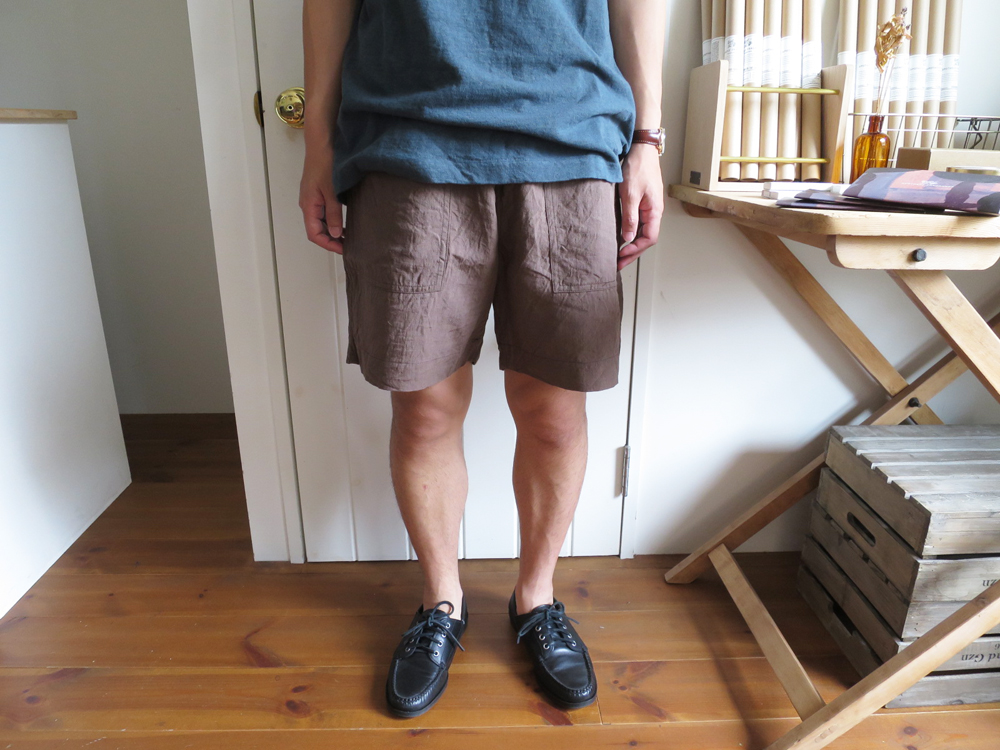 ENDS and MEANS Easy Baker Shorts / Linen エンズアンドミーンズ イージーベイカーショーツ リネン