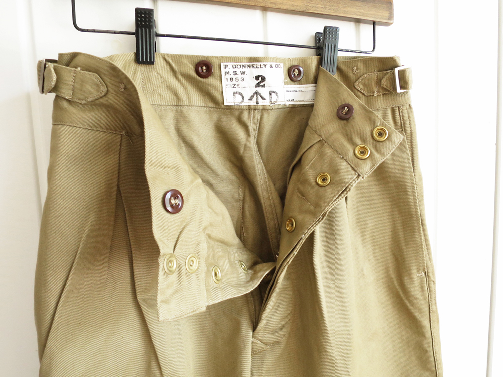 Australian Army / 50's Gurkha Chino Trousers Dead Stock オーストラリア軍 グルカ チノ トラウザー / デッドストック