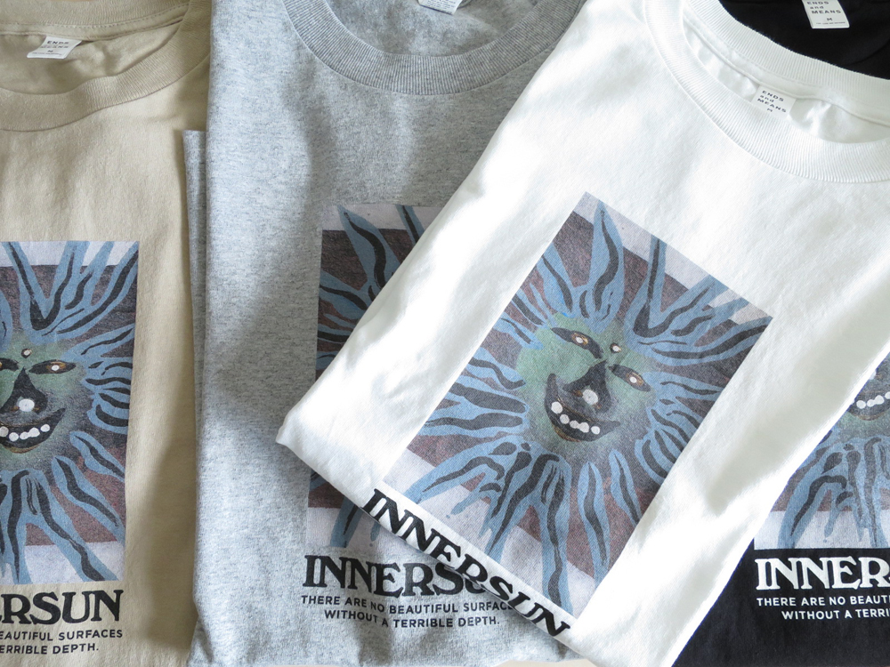 ENDS and MEANS INNERSUN Tee エンズ アンド ミーンズ インナーサン Tシャツ 半袖