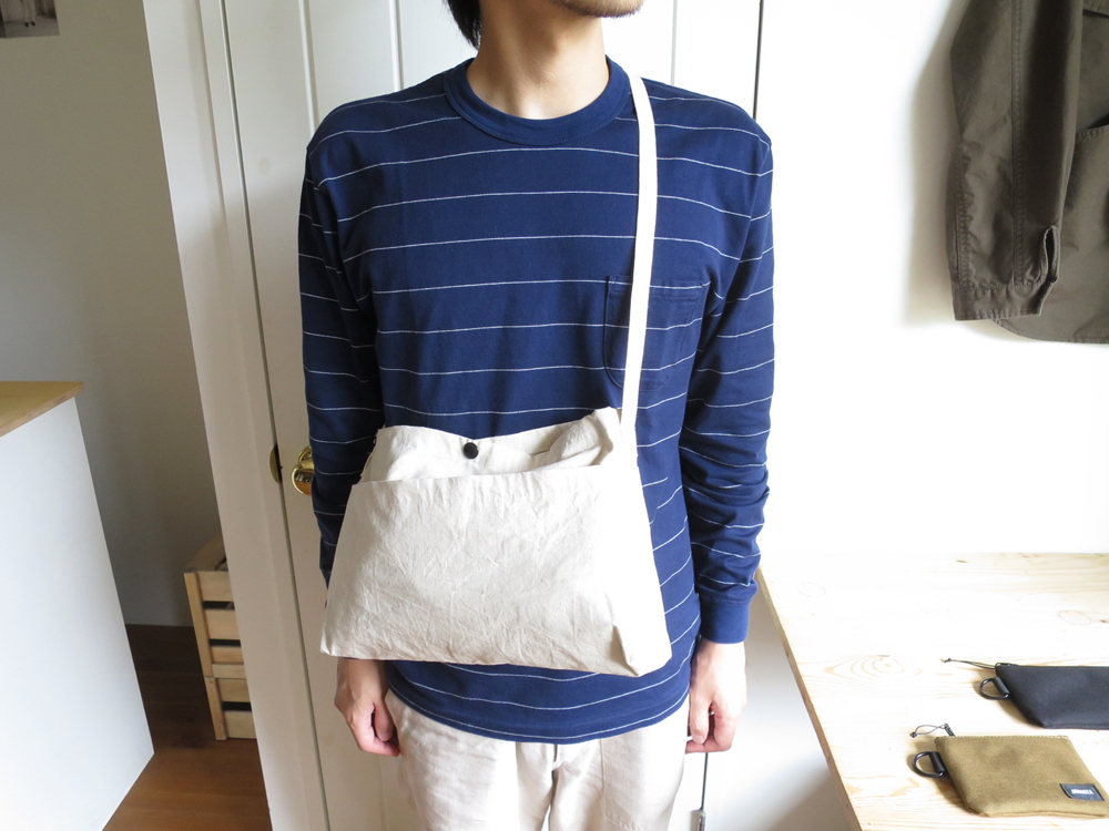 ENDS and MEANS Sacoche Cotton & Linen エンズアンドミーンズ サコッシュ コットン リネン