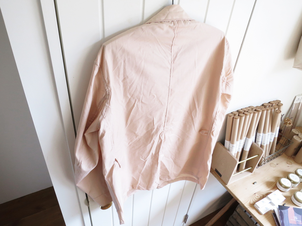 Greece Army / Hospital Jacket – Pink Beige Dead Stock ギリシャ軍 ホスピタルジャケット デッドストック ピンク ベージュ