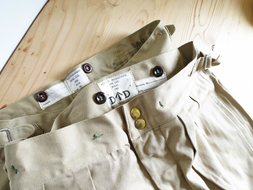 Australian Army / 50's Chino Shorts Dead Stock / Dead Stock オーストラリア軍  50年代 チノ ショーツ / デッドストック