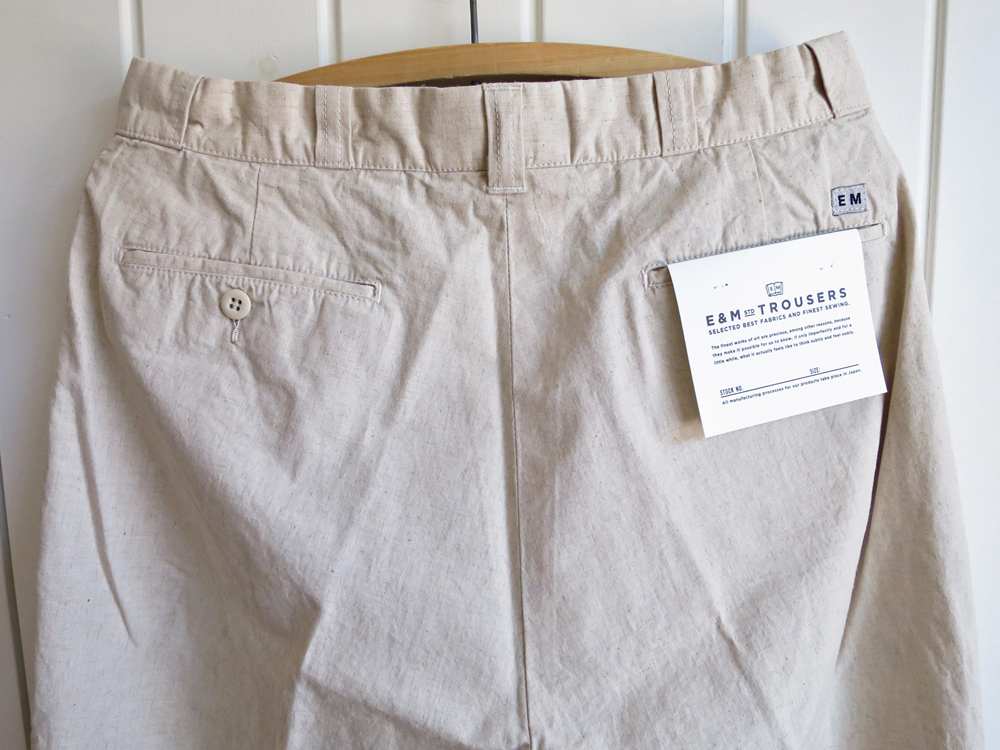 ENDS and MEANS Work Pants Cotton Linen エンズ アンド ミーンズ ワークパンツ コットン リネン