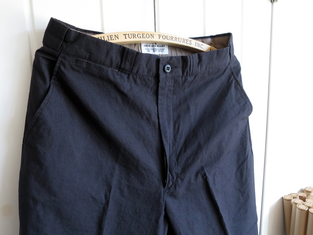 ENDS and MEANS Work Pants Cotton Linen エンズ アンド ミーンズ ワークパンツ コットン リネン