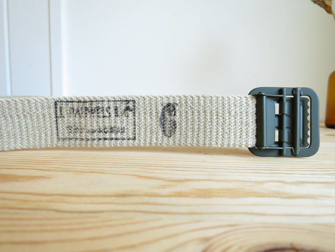 FRENCH ARMY Canvas Belt Dead Stock フランス軍 キャンバス ベルト デッドストック